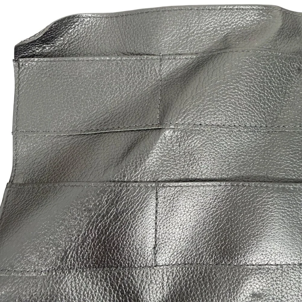 Vintage Franklin Quest Covey Classic Black Leather Large 7 Ring Zip Binder